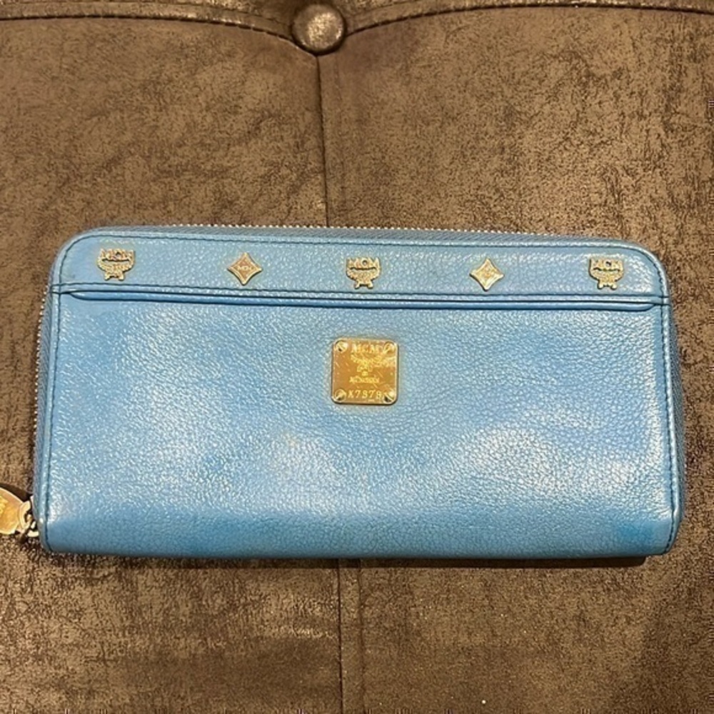MCM Wallet K7878💙🩵💛